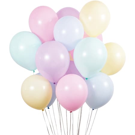Creative Converting 12" Assorted Pastel Balloon Bunch, 180PK 358827